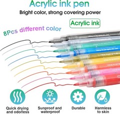 Golf Club Paint-9Pcs Golf Pens&Golf Markers for Fill in, Customize or Renovate Y