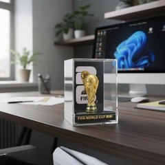 Official FIFA World Cup 2026 Trophy Replica 3in Acrylic Display Case