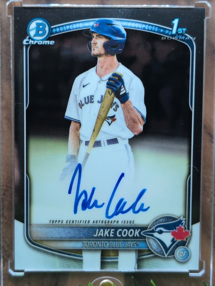 2025 Bowman Chrome Jake Cook Auto RC #CPA-JC Blue Jays
