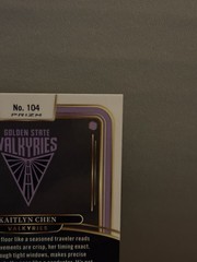 2025 Select Kaitlyn Chen Premier #104 Black Gold 2/5 JERSEY NUMBER & COLOR MATCH