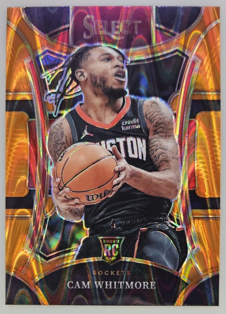 2023-24 Panini Select – Cam Whitmore #307- Orange Flash Prizm Rookie Card Insert