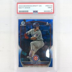 MATT SHAW 2023 Bowman Chrome Draft Sapphire Edition BDC-33 PSA 9 Mint! 1st