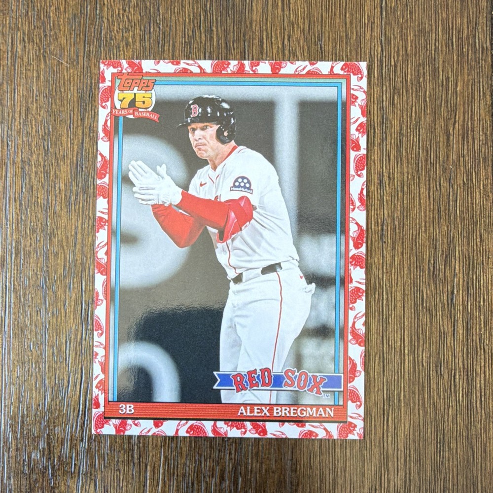 Topps 2026 Series 1 Alex Bregman 1991 Topps Koi Fish Parallel SP Red Sox #T91-70