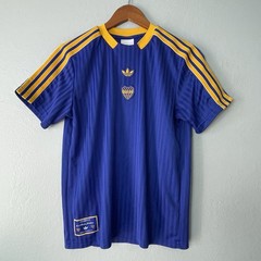 Adidas Boca Juniors Terrace Icons 25 Semi Lucid Blue Men&rsquo;s Jersey Sz Mens XS