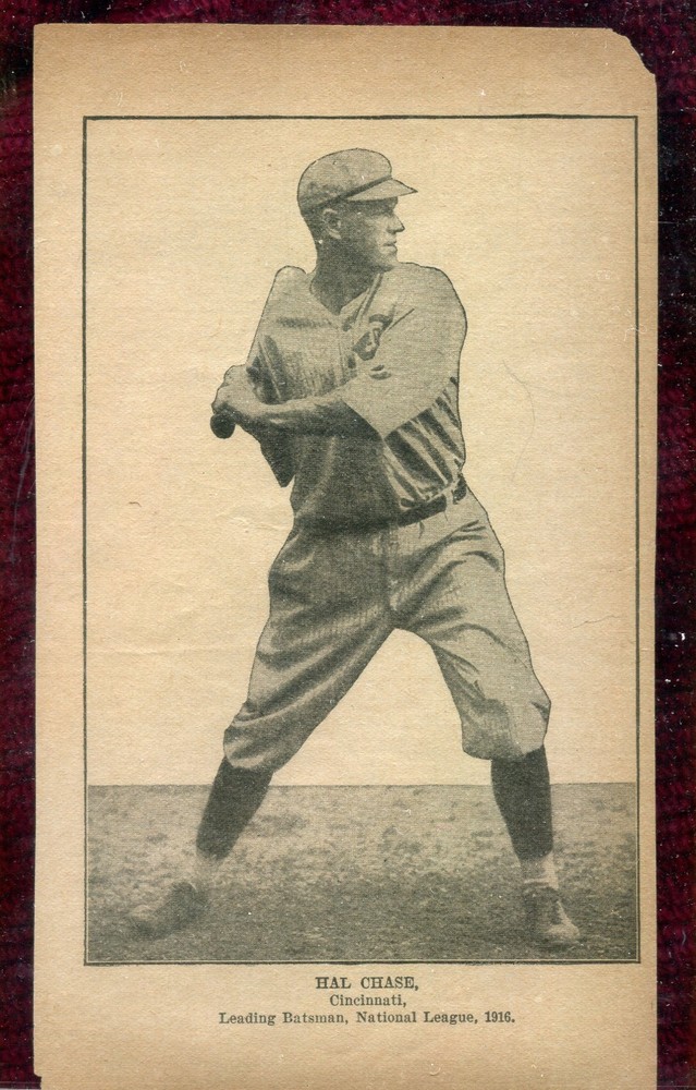 1916 HAL CHASE ORIGINAL SPALDING BASEBALL GUIDE INSERTS