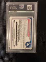 2034 Bowman Chrome Justin Wrobleski 1st Bowman Speckle Auto Refractor/299 PSA 9