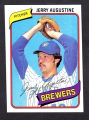 1980 Topps #243 Jerry Augustine MILWAUKEE BREWERS Ex-Mint + A