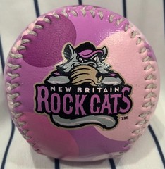 New Britain Rock Cats Defunct MILB Purple Souvenir Promotional Baseball Ball