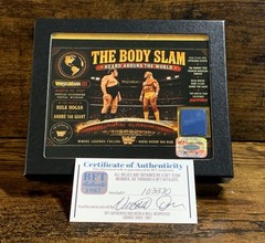 WrestleMania III Hulk Hogan Andre The Giant Pontiac Silverdome WWF Seat Relic
