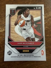 Panini 2021 Prizm WNBA Rookie Autograph Aari McDonald Atlanta Dream #SG-AMC