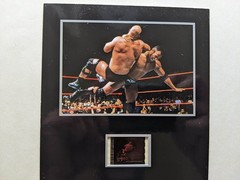 WWE WWF WRESTLEMANIA XV 15 SENITYPE FILM CELL Wrestling Dwayne Johnson StoneCold