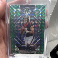 Panini 2023 Mosaic Football C.J. Stroud Rookie #292 Green Mosaic Prizm Texans