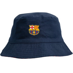 FC Barcelona Barca Reversible Bucket Hat Hy-Pro Navy Red Cotton OSFM Licensed