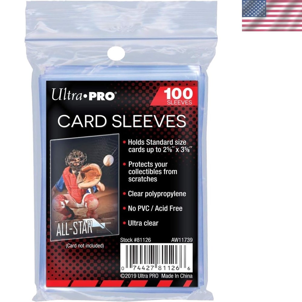 100-Pack Card Sleeves, Perfect for Yu-Gi-Oh!, Magic & Pokemon Cards