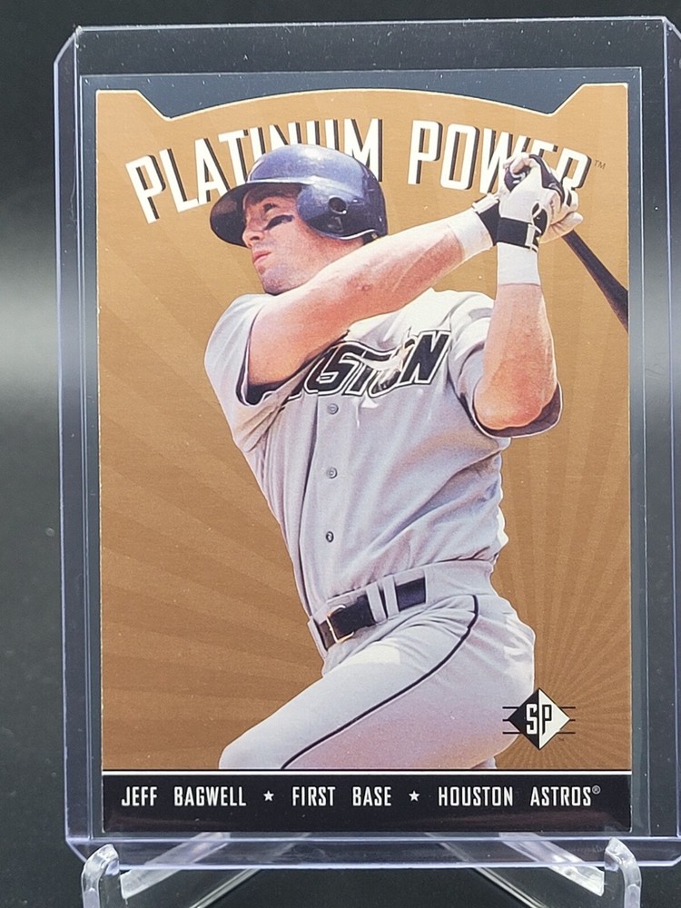 1995 Upper Deck Jeff Bagwell Platinum Power Die-Cut No. PP1 See Photos)