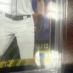 🔥2025 Topps Pro Debut Chrome Cooper Pratt Black Wave Refractor #d /10 Brewers🔥