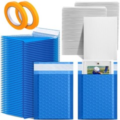 302 Pcs Trading Card Shipping Protector Set – 200 Precut Inserts, 100 Bubble Mai