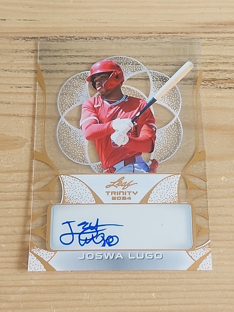 2024 LEAF TRINITY JOSWA LUGO AUTO 30/99 BRONZE CLEAR ACETATE AUTOGRAPH