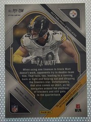 2025 Panini Prizm TJ Watt Neon Green Pulsar Prizm Premier Jersey (MEM, Patch)🔥