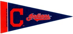 CLEVELAND INDIANS/GUARDIANS~BASEBALL TEAM SOUVENIR~BRAND NEW 9&Prime; MINI MLB PENNANT