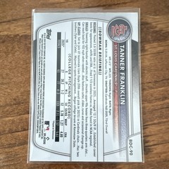 Bowman 2025 Draft Blue Geometric Refractor /150 Tanner Franklin Cardinals BDC-90