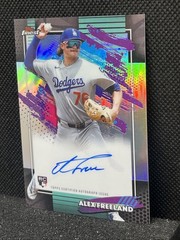 2026 Topps Finest Alex Freeland Rookie Refractor Auto Los Angeles Dodgers