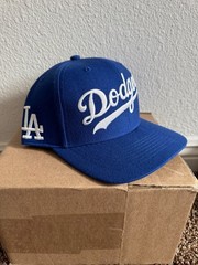 47 Brand Los Angeles Dodgers Script Logo Snapback Hat Royal Blue MLB