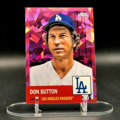 2022 Topps Chrome Platinum Don Sutton 1/100 FOTL Fuchsia Refractor Dodgers