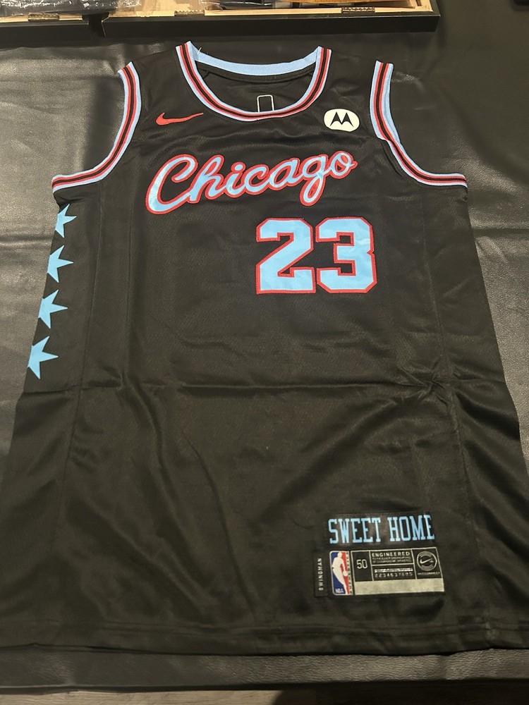 Michael Jordan Chicago Bulls Jersey City Edition Black XL