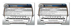2023 BOWMAN CHROME DRAFT RC AUTO LOT (2 CARDS) – AJ EWING