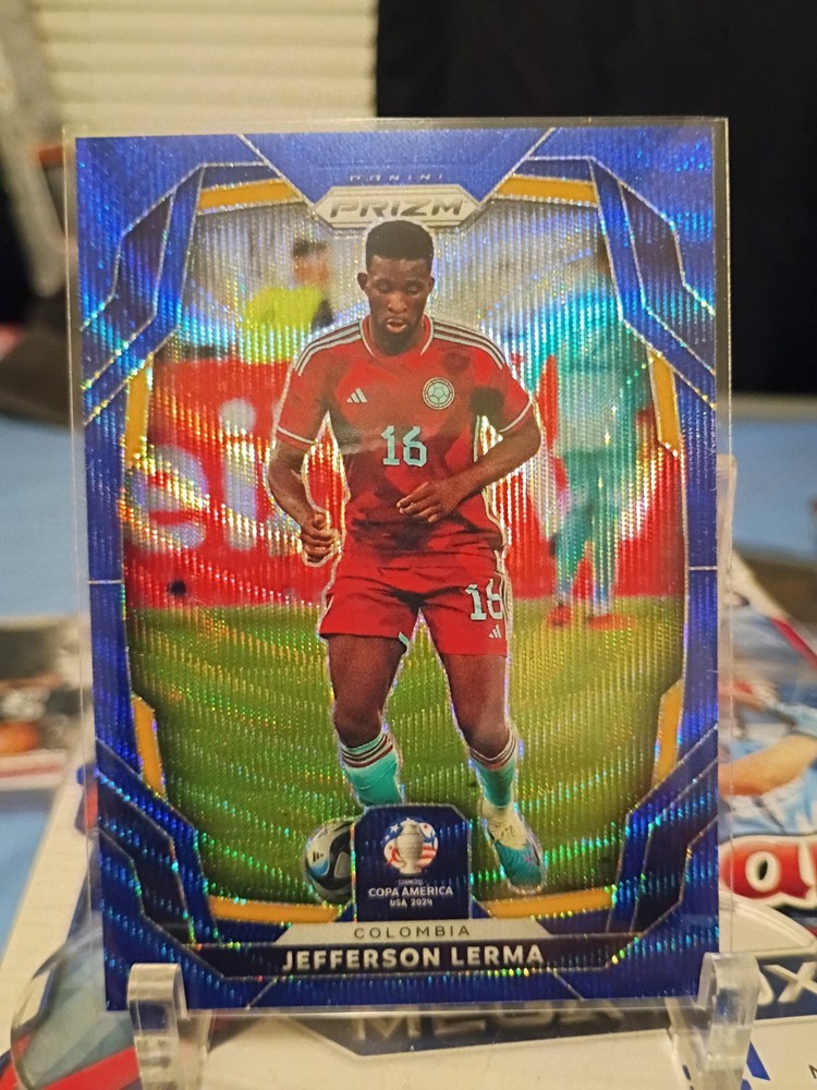 2024 Panini Prizm CONMEBOL Copa America – Jefferson Lerma Blue Wave Prizm /199