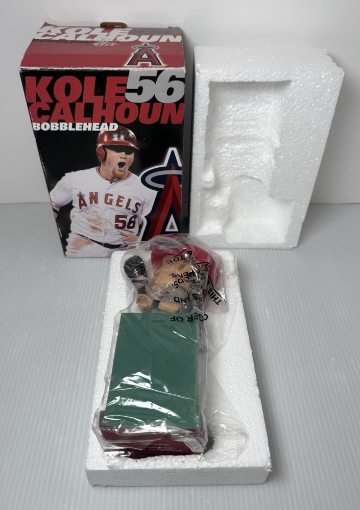Brand New Kole Calhoun #56 Angels Baseball Bobble Head Cox Kloanz Inc Figure