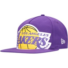 Men&rsquo;s New Era Purple Los Angeles Lakers Oversized Puff Print Logo Golfer