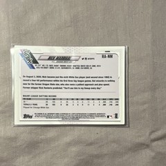 Topps 2021 Chrome Nick Madrigal RC Auto Rookie Autographs RA-NM White Sox