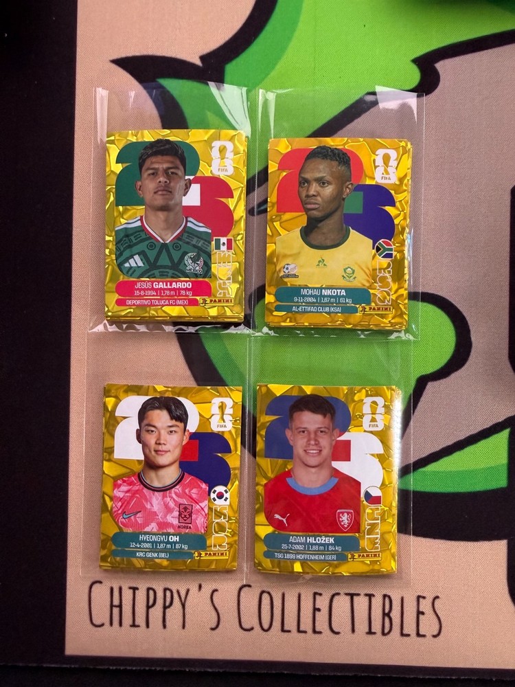 2026 PANINI Gold Crumple Online Exclusive World Cup Groups A-D