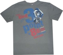 Boston Celtics Larry Bird Three Point 1986 Slim Fit Adidas Shirt $28 NEW TAGS