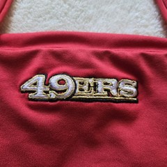 San Francisco 49ers Women Halter Top Large Padded All Sport Couture Red