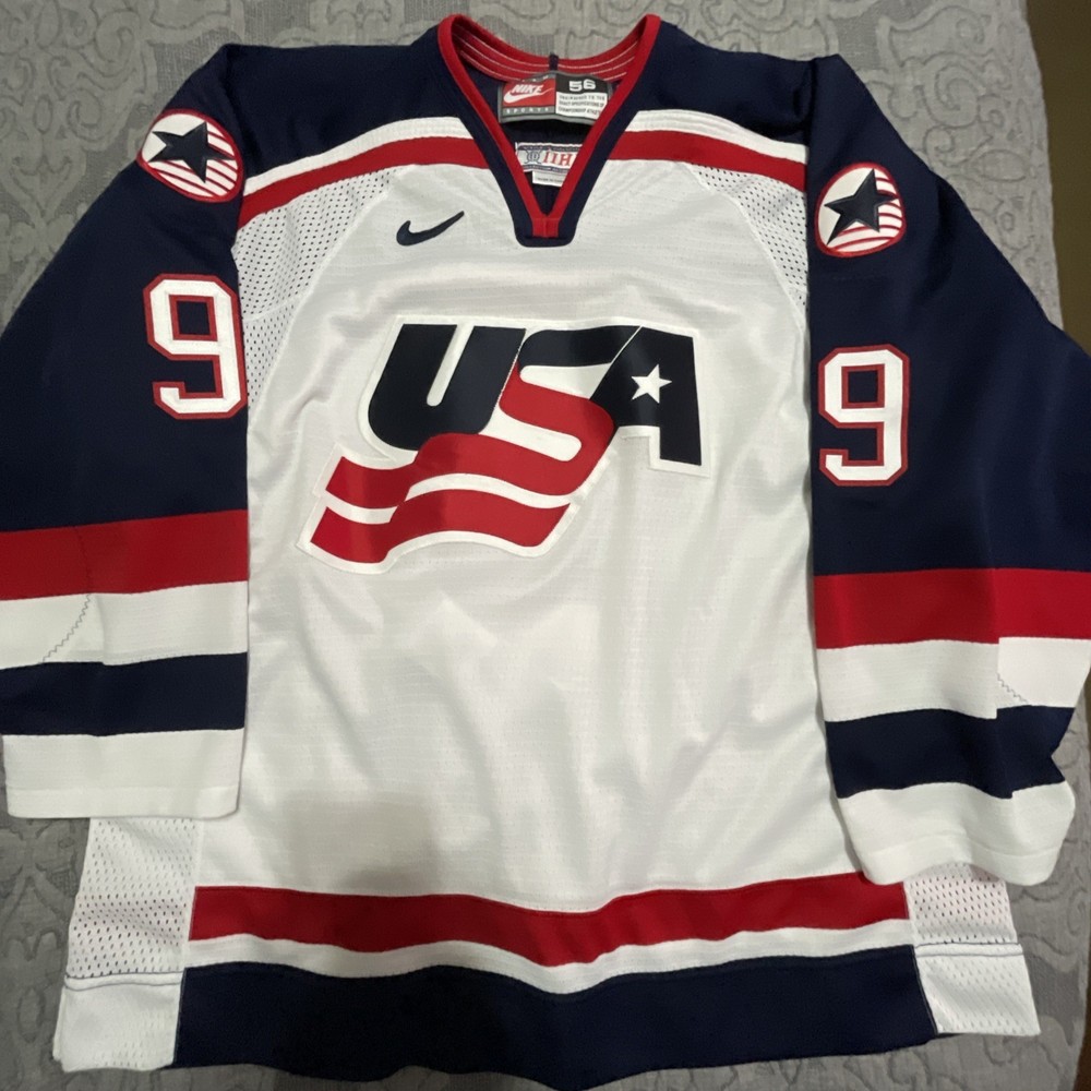 Mike Modano USA Hockey 2002 Olympic IIHF NIKE Jersey Size 56