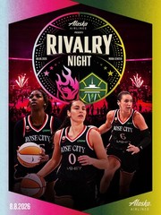NEW WNBA Portland Fire Seattle Storm Rivalry Series Pin Pinback SGA 8/8/26 Rare