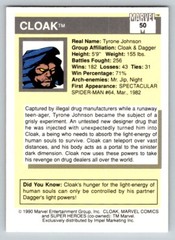 1990 MARVEL IMPEL SERIES 1 CLOAK #50