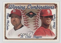 2001 Fleer Platinum Retail Albert Pujols Mark McGwire #10WC Rookie RC 6m7