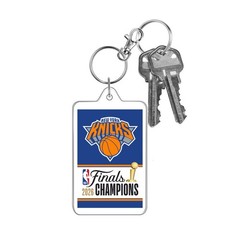 New York Knicks 2026 NBA Championship Keychain Dual HD Image Orange Blue Black