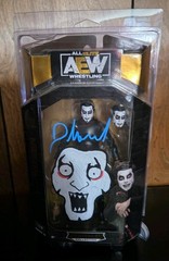 AEW Unrivaled DANHAUSEN Signed Figure with Art Sketch Drawn by Danhausen WWE