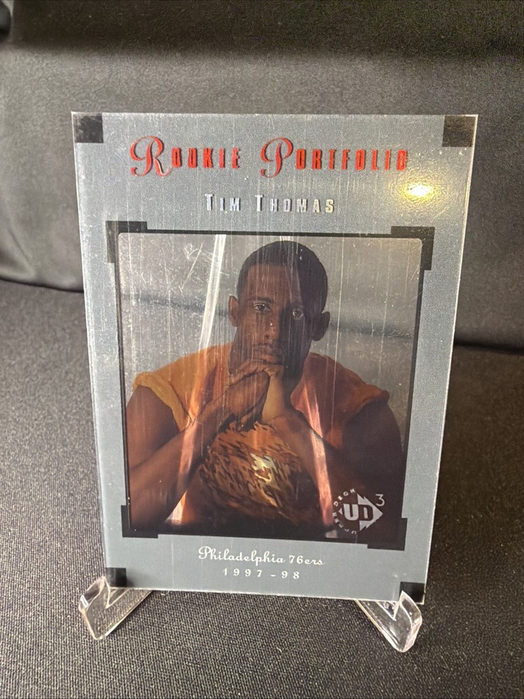 1997-98 Upper Deck UD3 Rookie Portfolio Tim Thomas #R7 (RC) Philadelphia 76’ers