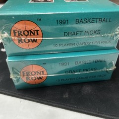 (2) 1991 Front Row Draft Picks Basketball Boxes Factory Sealed Plus A Few Extras