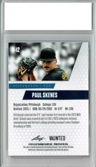 Paul Skenes 2024 Leaf Vaunted #V-12 Purple SP 10 Made Debut Rookie Card PGI 10