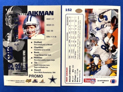 Troy Aikman 1997 Pinnacle Inside PROMO & 1991 Upper Deck Football – Cowboys