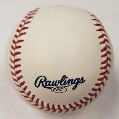 Vintage 2002 Einar Diaz Autograph Baseball Rawlings Cleveland Indians MLB