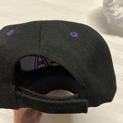 L A Black and Purple Los Angeles One Size Fits All Adjustable Themed Team Cap