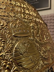 3D BIG GOLD HEAVYWEIGHT CHAMPIONSHIP REPLICA BELT CNC HD & 24K GOLD PLATED